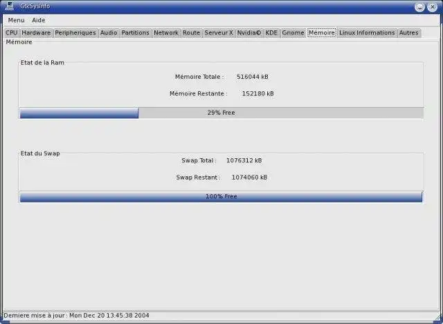 Download web tool or web app GtkSysinfo