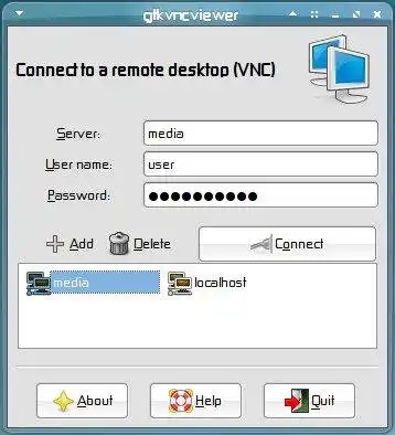 Unduh alat web atau aplikasi web GTK VNC Viewer