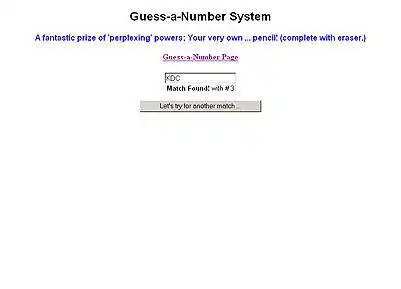 Download web tool or web app Guess-a-Number System to run in Linux online