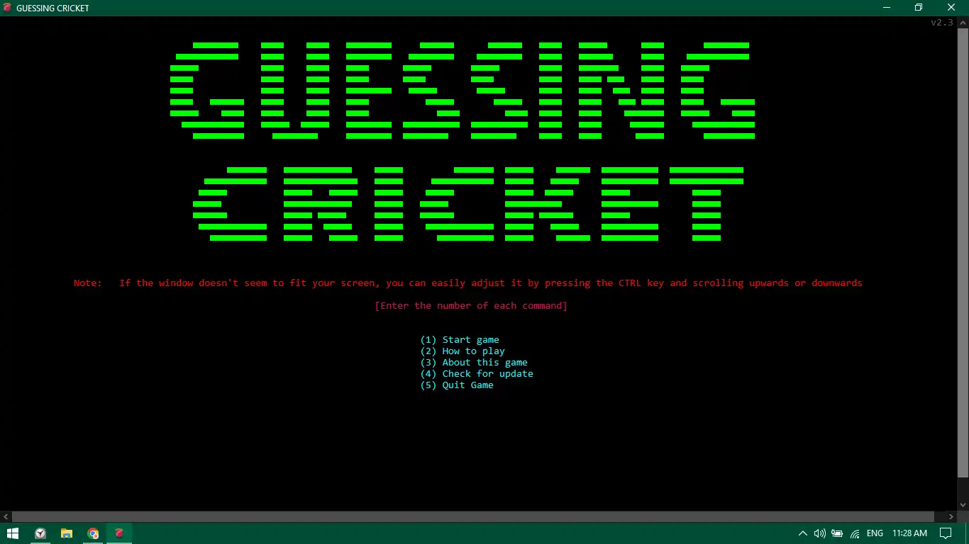 Download web tool or web app Guessing Cricket