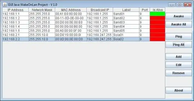 Загрузить веб-инструмент или веб-приложение Gui Java WakeOnLan