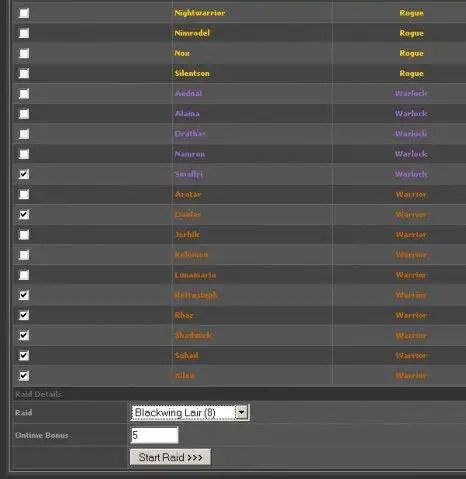 Download web tool or web app Guild DKP System