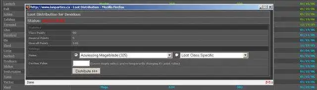 Download web tool or web app Guild DKP System