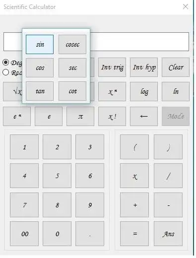 Download web tool or web app gui scientific calculator