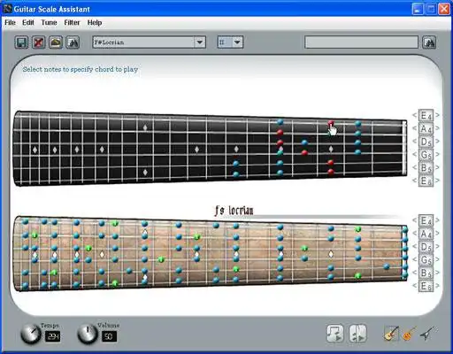 הורד כלי אינטרנט או אפליקציית אינטרנט Guitar Scale Assistant