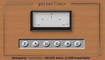 دانلود ابزار وب یا برنامه وب Guitar Tuner Applet Java