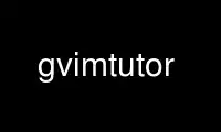 Запустите gvimtutor в бесплатном хостинг-провайдере OnWorks через Ubuntu Online, Fedora Online, онлайн-эмулятор Windows или онлайн-эмулятор MAC OS