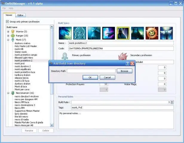 Download web tool or web app GwSkillManager to run in Linux online