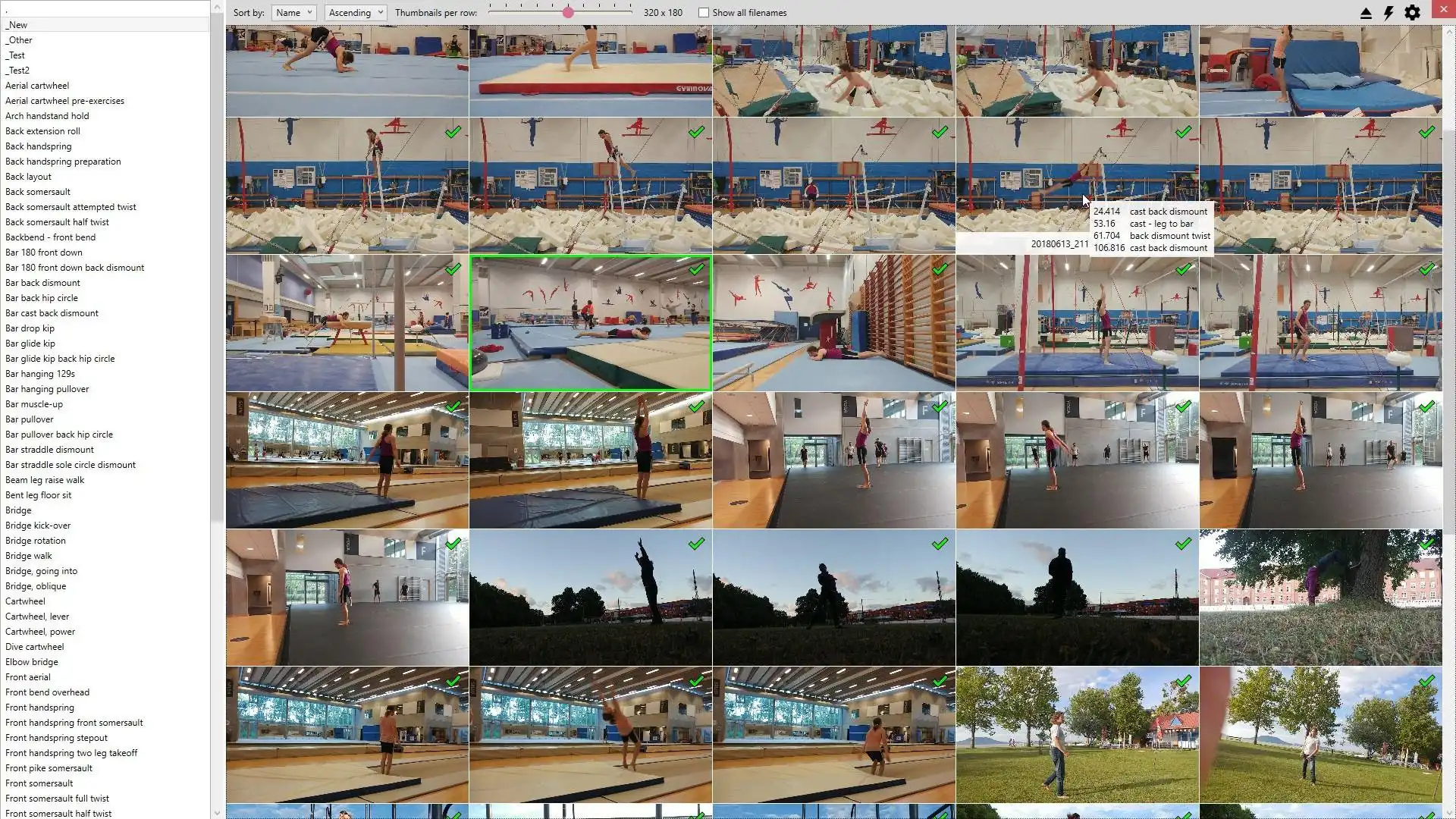 Mag-download ng web tool o web app Gymnastics Video Gallery