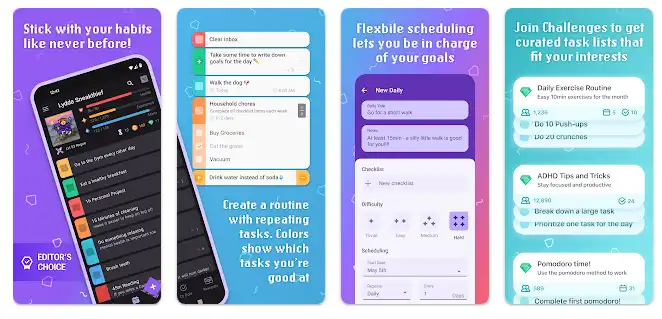 Download web tool or web app Habitica for Android