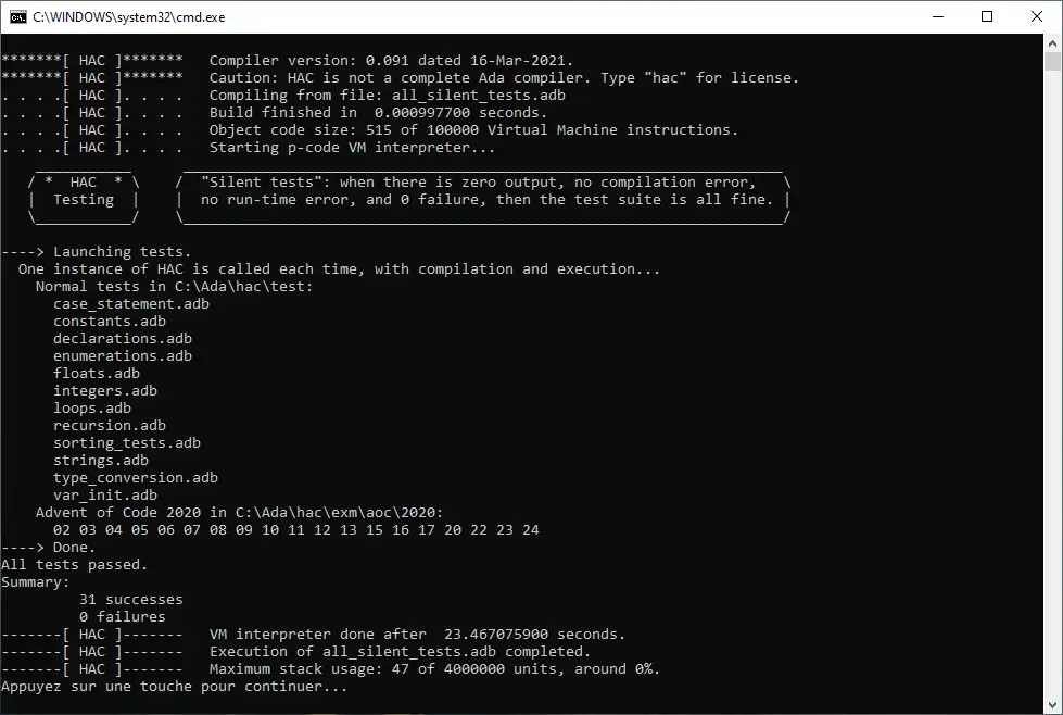 Download web tool or web app HAC Ada Compiler