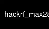 Запустіть hackrf_max2837 у постачальника безкоштовного хостингу OnWorks через Ubuntu Online, Fedora Online, онлайн-емулятор Windows або онлайн-емулятор MAC OS