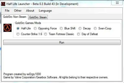Download web tool or web app Half Life Launcher