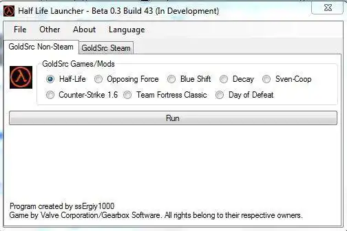 Download web tool or web app Half Life Launcher to run in Windows online over Linux online