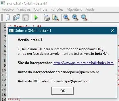 Завантажте веб-інструмент або веб-додаток Hall - Portugol