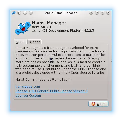 Web ツールまたは Web アプリ Hamsi Manager をダウンロード