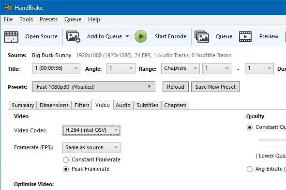 Unduh alat web atau aplikasi web HandBrake