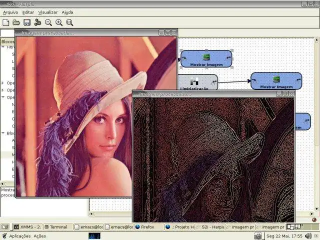 Download web tool or web app Harpia and S2iLib - easier OpenCV to run in Linux online