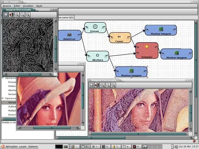 Download web tool or web app Harpia and S2iLib - easier OpenCV to run in Linux online