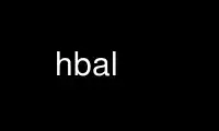 הפעל hbal בספק אירוח בחינם של OnWorks על אובונטו מקוון, פדורה מקוון, אמולטור מקוון של Windows או אמולטור מקוון של MAC OS