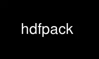 Ejecute hdfpack en el proveedor de alojamiento gratuito de OnWorks sobre Ubuntu Online, Fedora Online, emulador en línea de Windows o emulador en línea de MAC OS