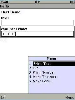 قم بتنزيل أداة الويب أو تطبيق الويب Hecl Programming Language