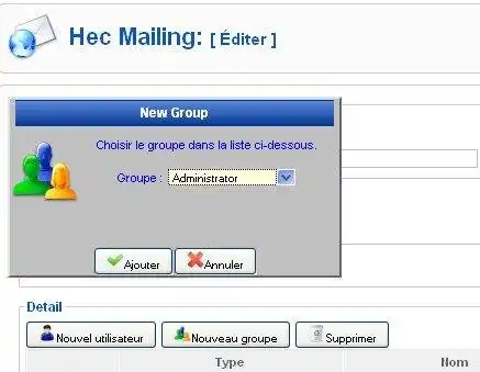 Завантажте веб-інструмент або веб-програму HecMailing для Joomla