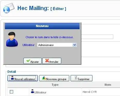 Baixe a ferramenta da web ou o aplicativo da web HecMailing para Joomla