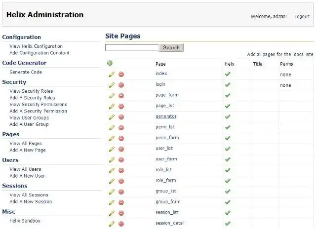 Web aracını veya web uygulamasını indirin Helix PHP Framework