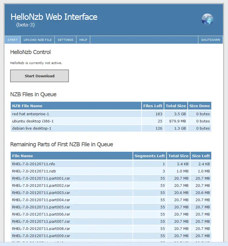 Download web tool or web app HelloNzb