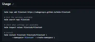 下载适用于 Filestash 的 Web 工具或 Web 应用程序 Helm Chart