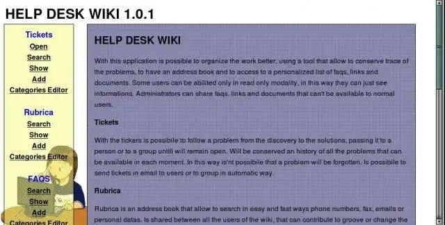 Scarica lo strumento web o l'app web Help Desk Wiki