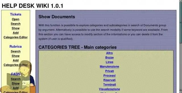 Scarica lo strumento web o l'app web Help Desk Wiki