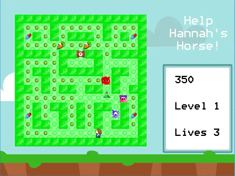Загрузите веб-инструмент или веб-приложение Help Hannahs Horse