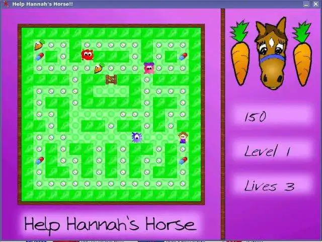 Web ツールまたは Web アプリをダウンロードする Help Hannahs Horse を Linux でオンラインで実行する