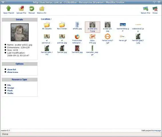 Download web tool or web app Herac File Browser Extension