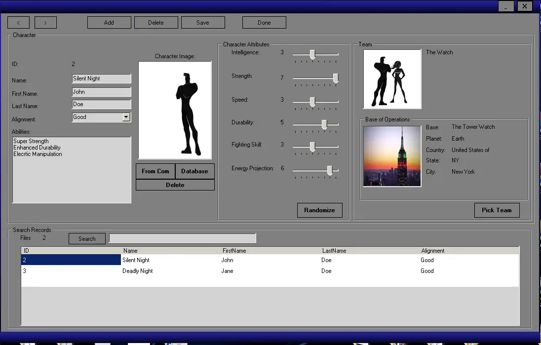 Download web tool or web app Hero and Villain Creator  to run in Windows online over Linux online