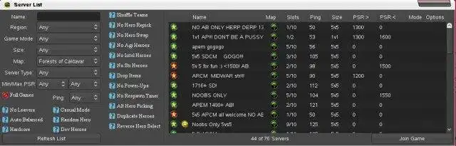Download web tool or web app Heroes of Newerth Chat+