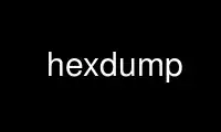 Run hexdump in OnWorks free hosting provider over Ubuntu Online, Fedora Online, Windows online emulator or MAC OS online emulator
