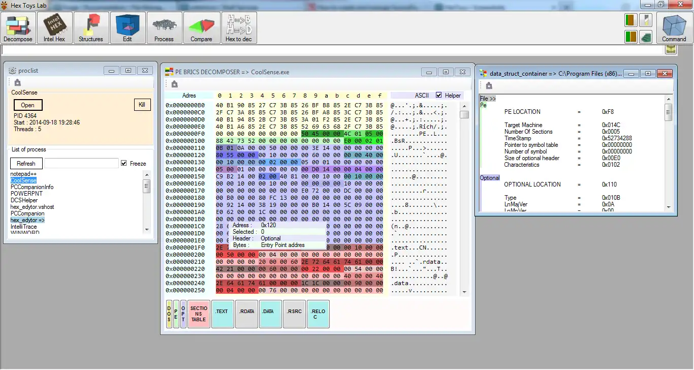 Download web tool or web app HexToys