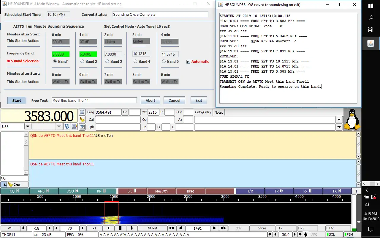 Téléchargez l'outil Web ou l'application Web HF-Sounder Version 1.4 (Bêta)