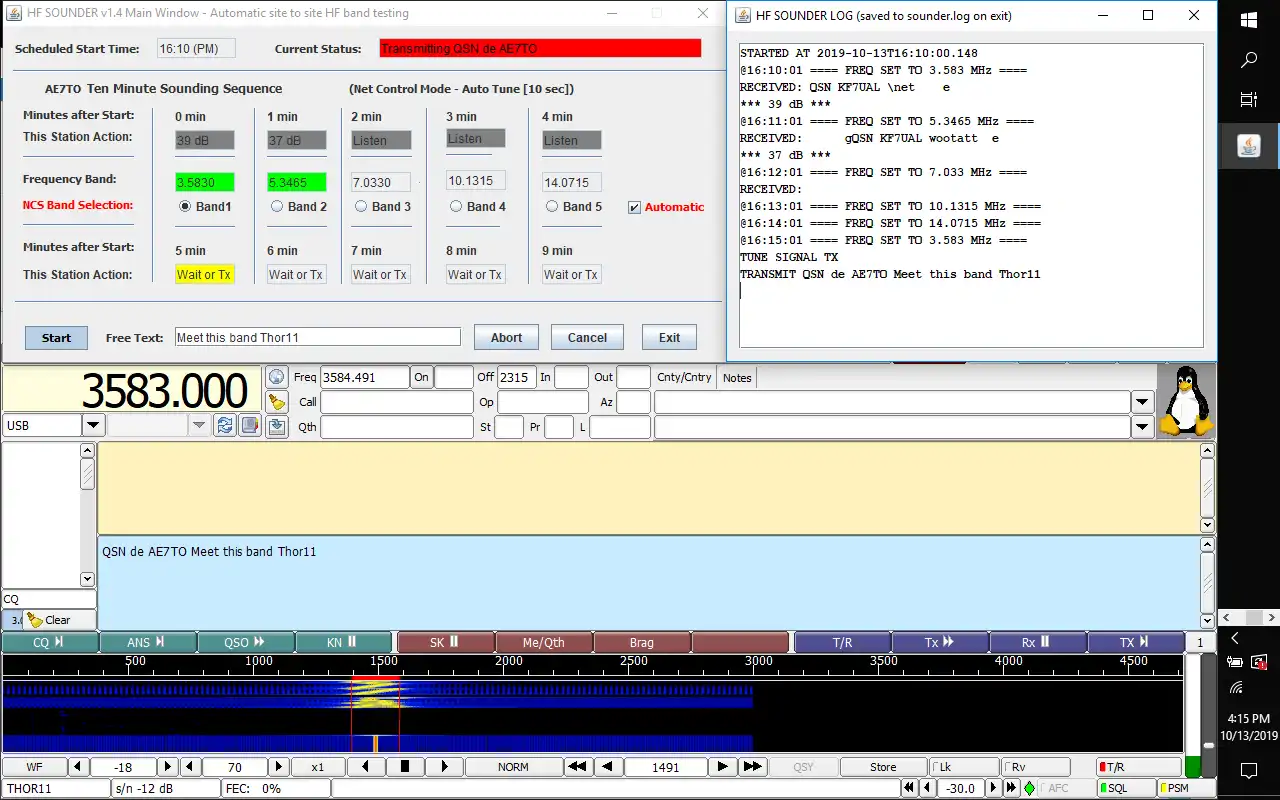 Scarica lo strumento web o l'app web HF-Sounder Versione 1.4 (Beta)