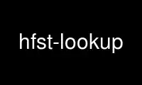 เรียกใช้ hfst-lookup ในผู้ให้บริการโฮสต์ฟรีของ OnWorks ผ่าน Ubuntu Online, Fedora Online, โปรแกรมจำลองออนไลน์ของ Windows หรือโปรแกรมจำลองออนไลน์ของ MAC OS