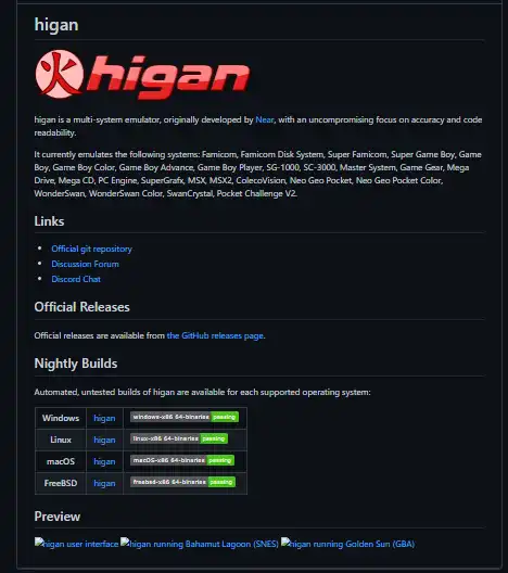 Download web tool or web app higan