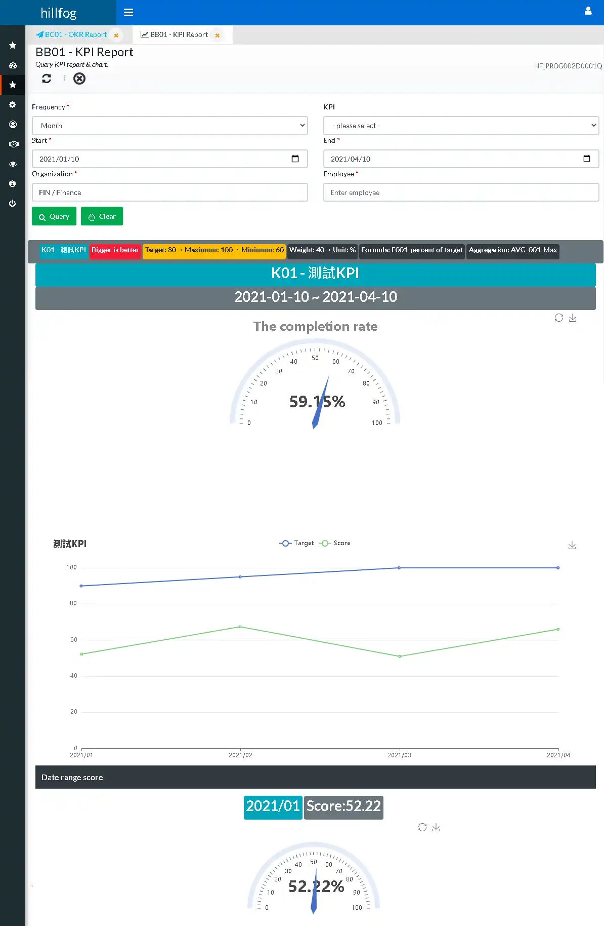 Télécharger l'outil Web ou l'application Web hillfog