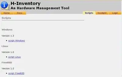 Télécharger l'outil Web ou l'application Web h-inventory