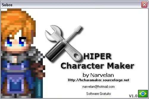 下载 Web 工具或 Web 应用程序 Hiper Character Maker 2.1 以在 Windows online 上运行，而不是在 Linux online 上运行