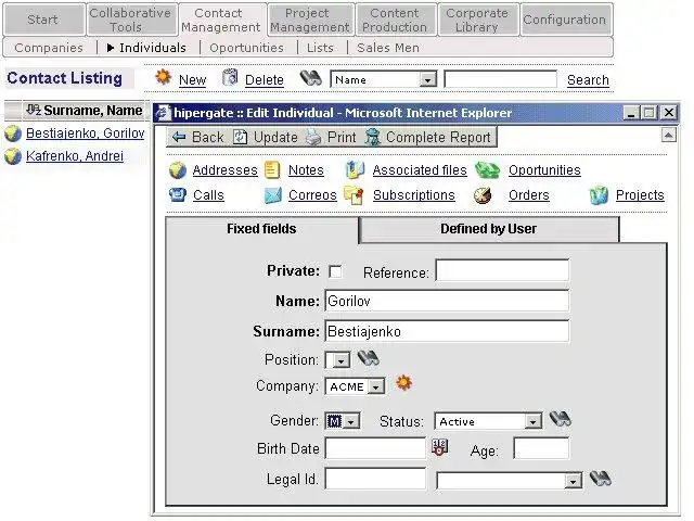 Download web tool or web app hipergate CRM