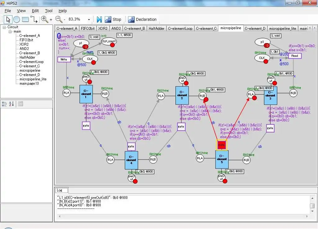 Descargue la herramienta web o la aplicación web HiPS: Hierarchical Petri net Simulator
