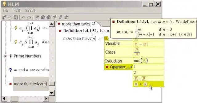 הורד כלי אינטרנט או אפליקציית אינטרנט HLM Proof Assistant